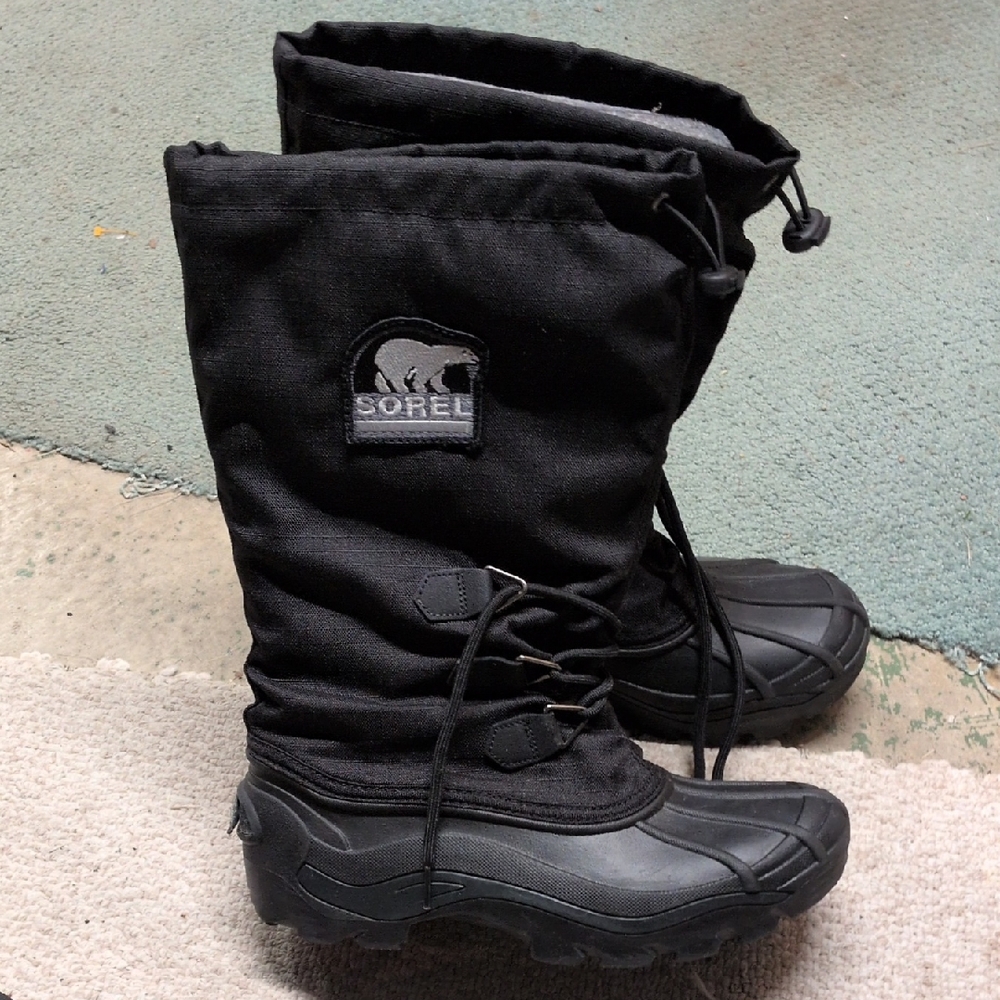 Sorel Black Snow Boots